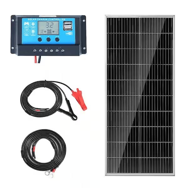 vevor-gdsdjtynbdj1mlofjv9-100-watt-monocrystalline-solar-panel-kit-12v-ip68-waterproof-with-charge-controller-23-pv-module-for-rv-boat-camping