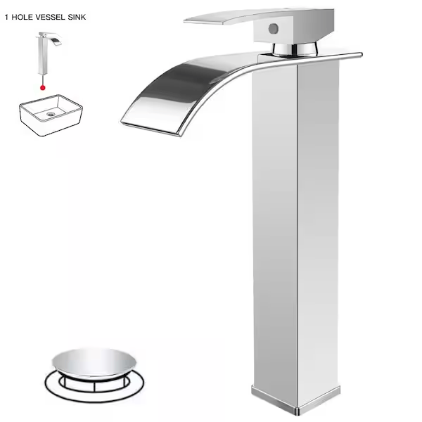 bwe-a-96021ssh-c-waterfall-single-hole-single-handle-tall-bathroom-vessel-sink-faucet-with-supply-hose-in-polished-chrome