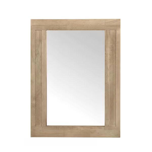Home Decorators Collection Aberdeen SMR-AO Aberdeen 24 in. W x 32 in. H Rectangular Framed Wall Mount Bathroom Vanity Mirror in Antique Oak