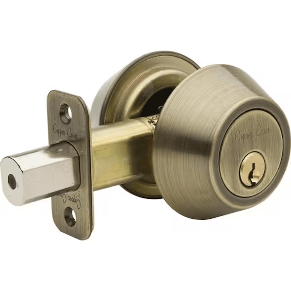 copper-creek-db2420ab-double-cylinder-antique-brass-deadbolt