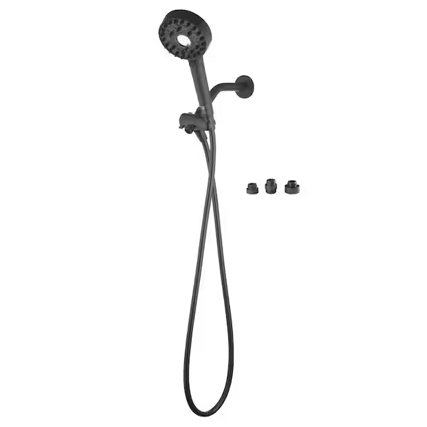 glacier-bay-8400008hc-5-spray-4-3-in-pet-shower-single-handheld-wall-mount-handheld-shower-head-1-8-gpm-in-black