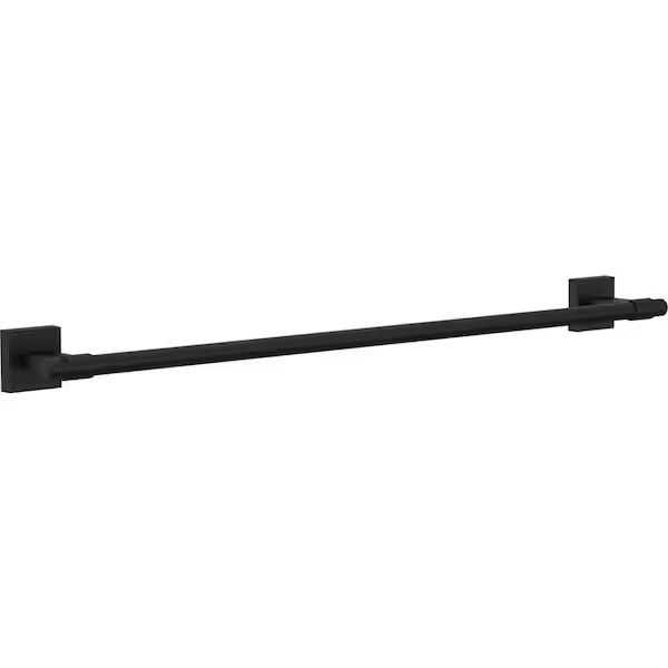 Franklin Brass MAX24-MB-R Maxted 24 in. Wall Mount Towel Bar Bath Hardware Accessory in Matte Black
