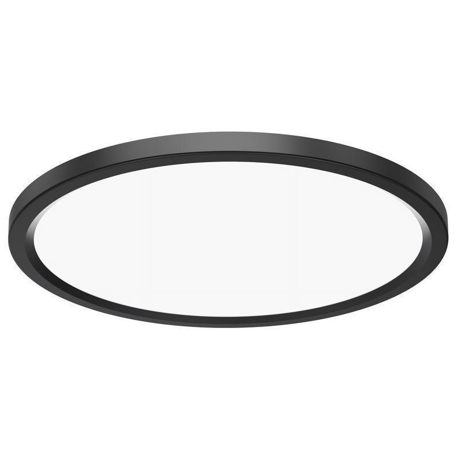 Feit 3012538 1.4 x 11 x 11 in. Edgelit LED Flat Panel Light Fixture, Matte Black