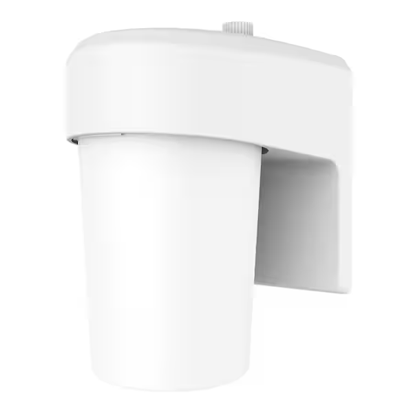 HALO FE08A40FDW FE 1-Light White LED Outdoor Lantern Sconce with Dusk to Dawn