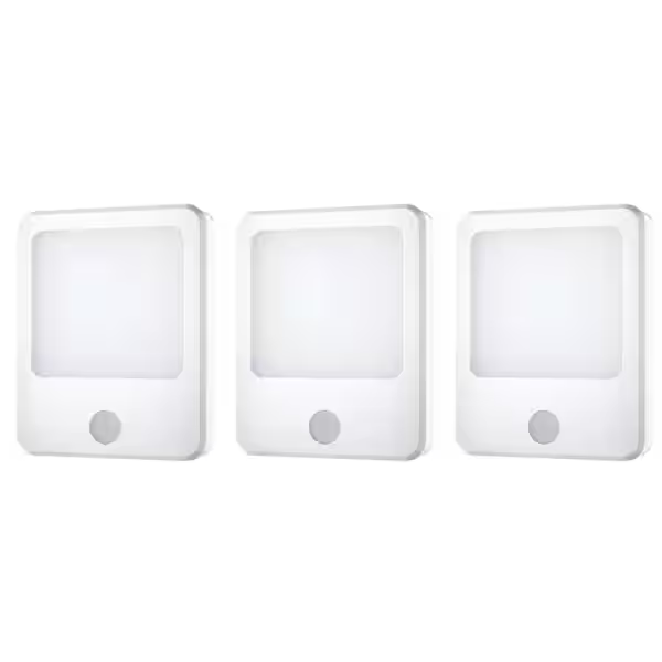 tpzlu05040nlsq-slim-motion-sensor-dimmable-square-soft-white-plug-in-led-white-night-light-bulb-3-pack