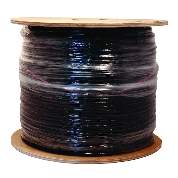 Southwire 56918445 500 ft. 18 RG6 Quad Shield CU CATV CM/CL2 Coaxial Cable in Black