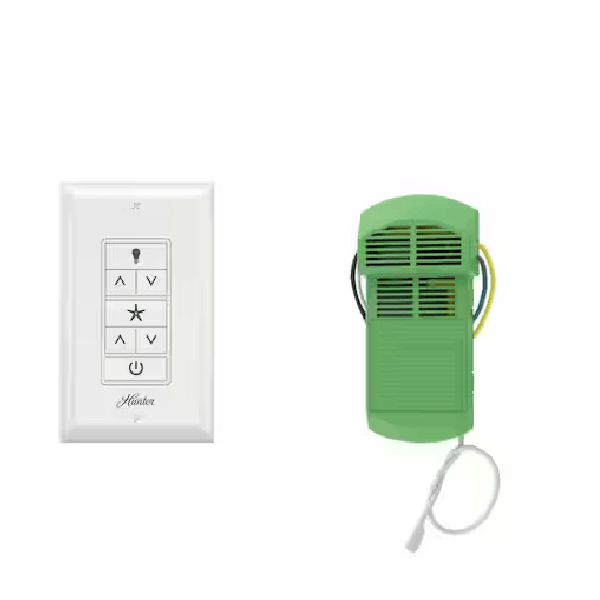 99393 Universal Damp Rated Ceiling Fan Wall Remote Control White