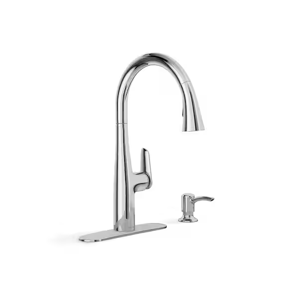 KOHLER K-R30573-SD-CP Easmor Single-Handle Pull Down Sprayer Kitchen Faucet in Polished Chrome
