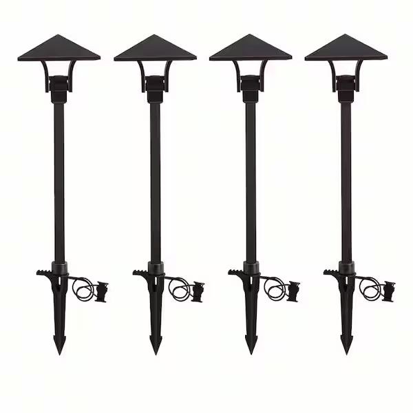 hampton-bay-jpv1501l-2-4pk-25-watt-equivalent-low-voltage-oil-rubbed-bronze-integrated-led-outdoor-landscape-path-light-4-pack