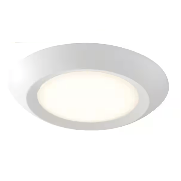 Commercial Electric 564131110 10 in. 18-Watt Color Selectable LED Flush Mount Disk Light J-Box Compatible Dimmable 1500 Lumens