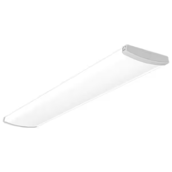 Lithonia Lighting TRUM 48 ALO6 CMP 8SWW2 ZT MVOLT TRUM Adjustable Lumen Integrated LED White Wraparound Light Fixture with Switchable Color Temperatures