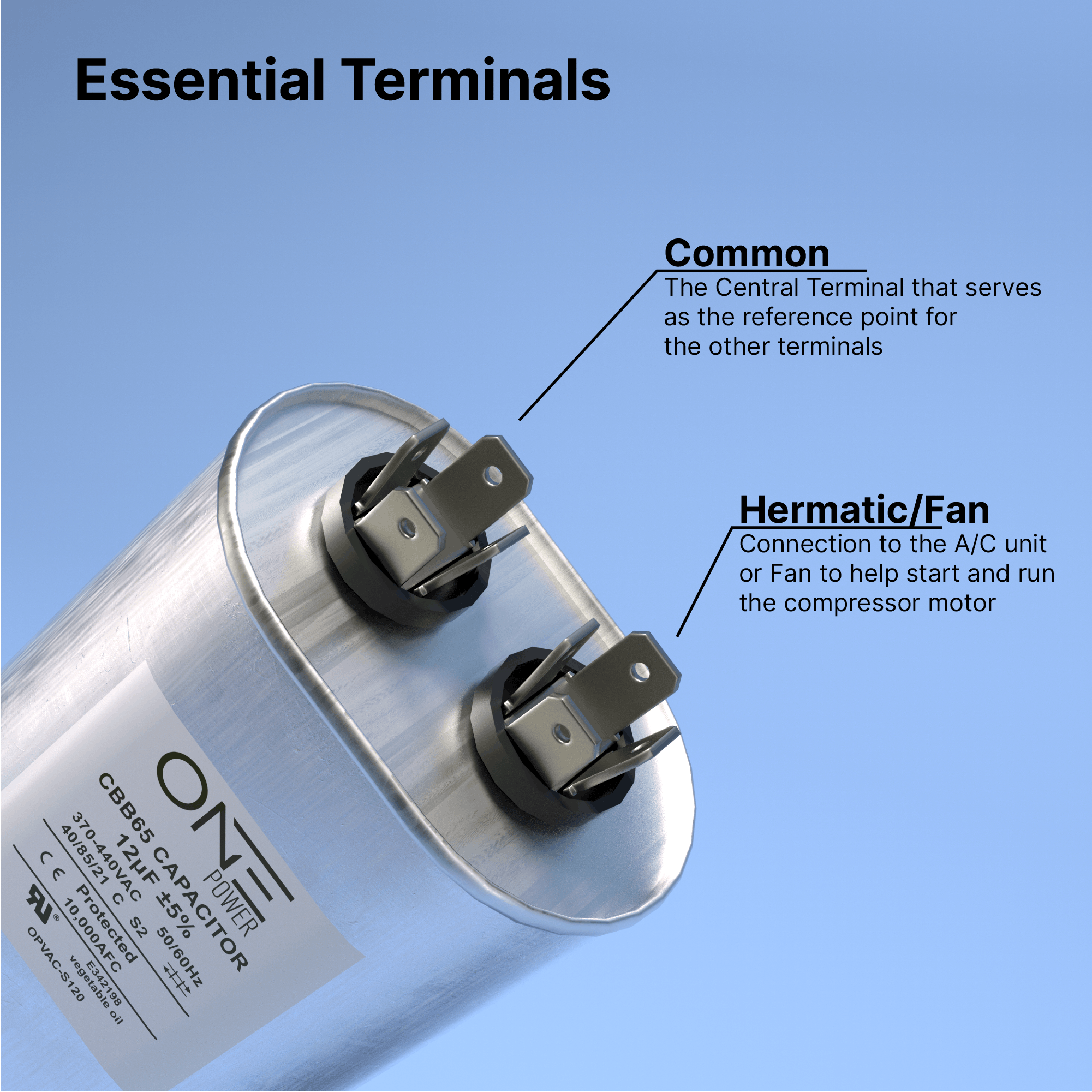 one-power-12-5-mfd-370v-or-440v-single-run-a-c-capacitor-12-5-uf-cbb65b-air-conditioner-capacitors-for-ac-unit-fan-motor-start-or-heat-pump-or-condenser-straight-cool