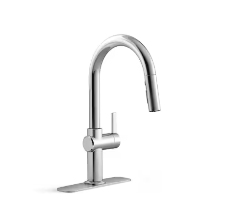 KOHLER R30935-CP Clarus Single Handle Pull Down Sprayer Kitchen Faucet in Polished Chrome