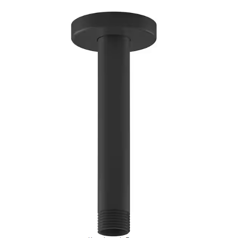 kohler-26320-bl-statement-6-in-ceiling-mount-rain-head-shower-arm-and-flange-in-matte-black