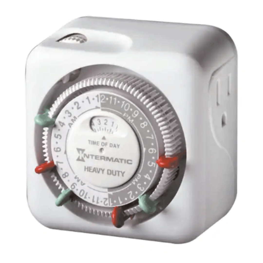 Intermatic TN311K 15 Amp 24-Hour Indoor Plug-In Timer, White