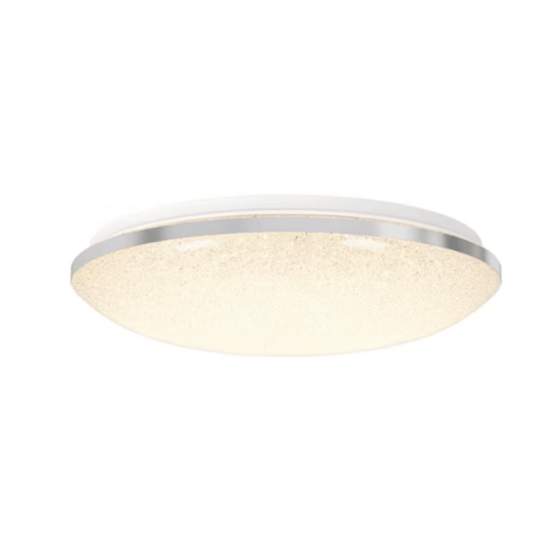 Artika 15FM-SPR-HD2 Sparkle 15 in. 1 Light Chrome 5CCT Integrated Selectable LED Flush Mount Ceiling Light with Remote Included