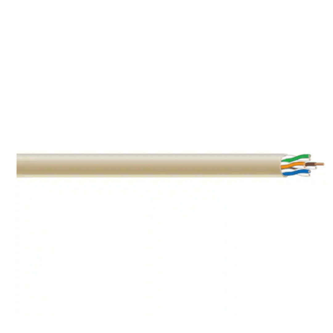 Southwire 56917648 300 ft. Tan 24/4 Solid CU CAT5e CMR-CMX Indoor/Outdoor Data Cable