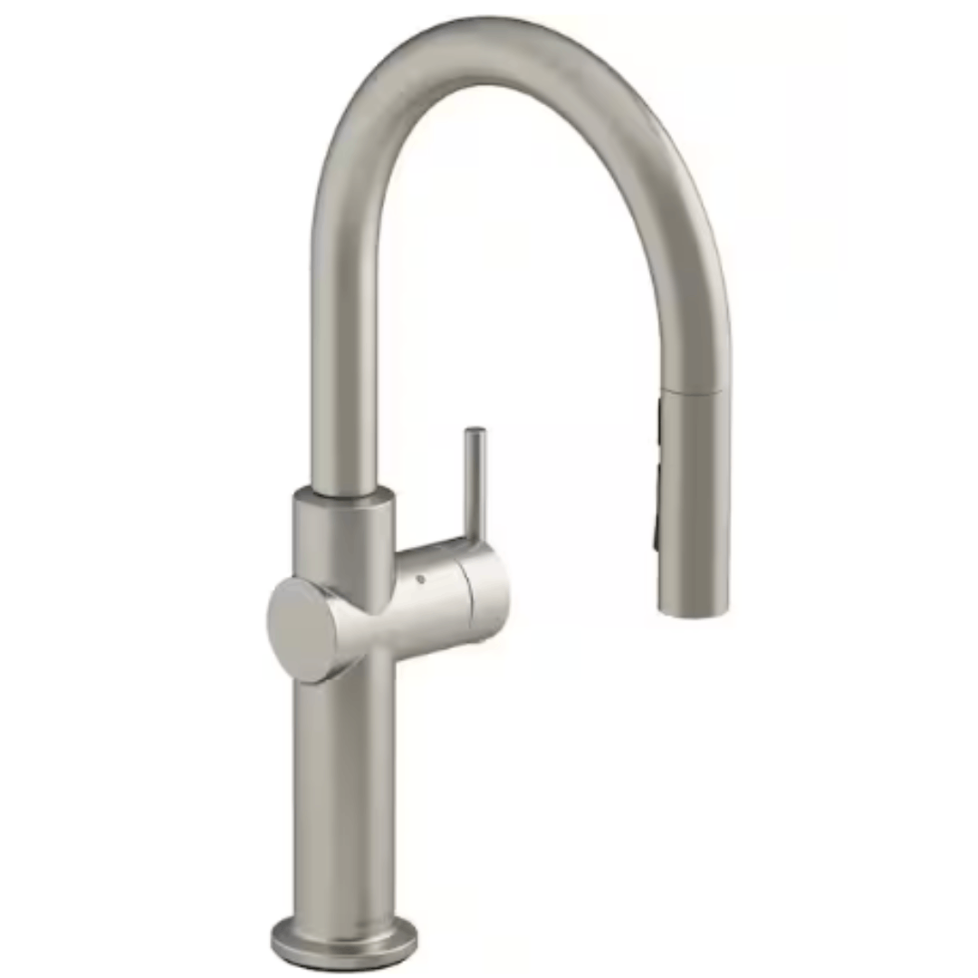 KOHLER K-22974-VS Crue Single-Handle Touchless Pull-Down Sprayer Kitchen Faucet in Vibrant Stainless