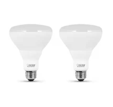 Feit Electric BR40DMHO/927CA/2 120-Watt Equivalent BR40 Dimmable CEC Title 24 90+ CRI Recessed E26 Flood LED Light Bulb, Soft White 2700K (2-Pack)