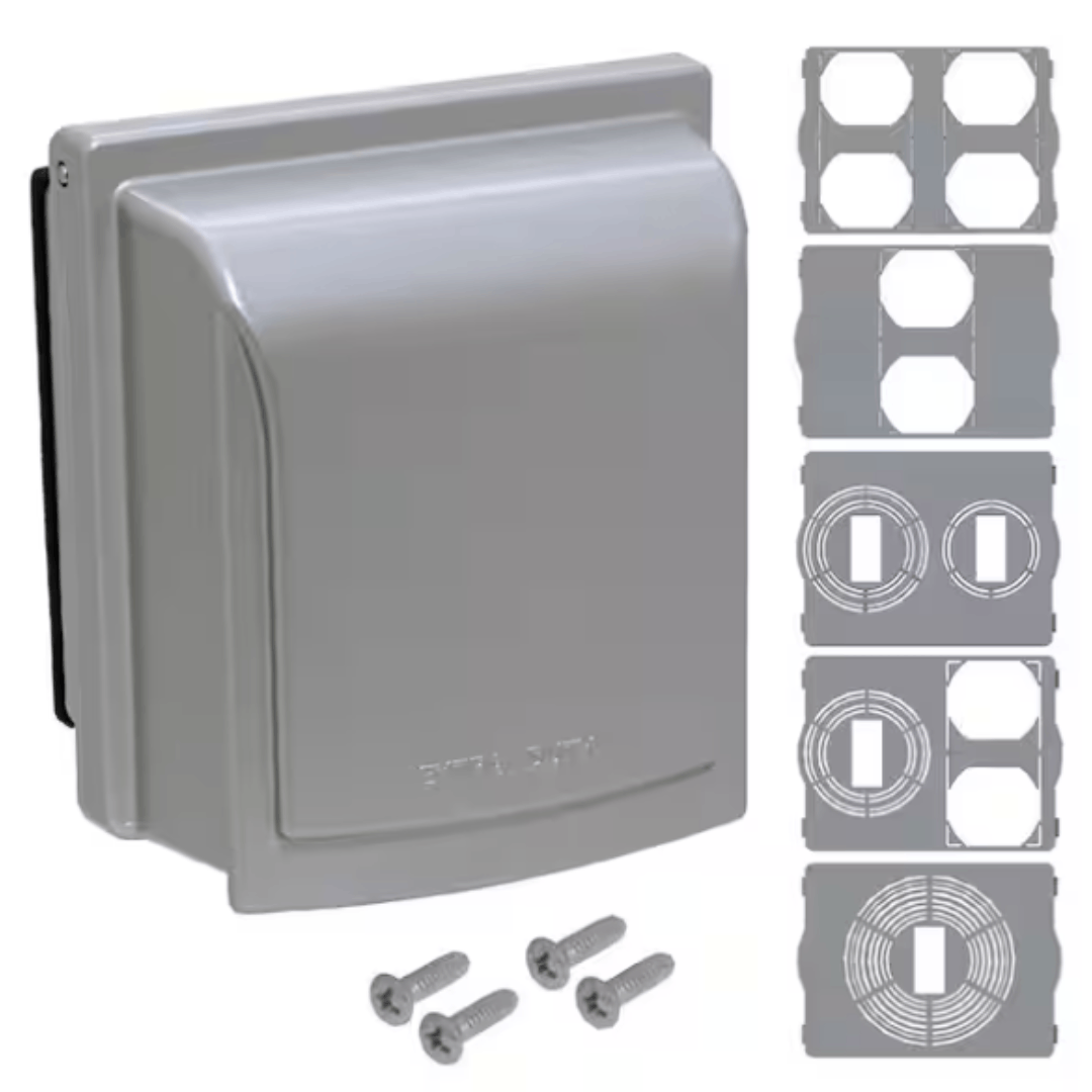 commercial-electric-12433-2-gang-metal-weatherproof-electrical-outlet-while-in-use-cover-gray
