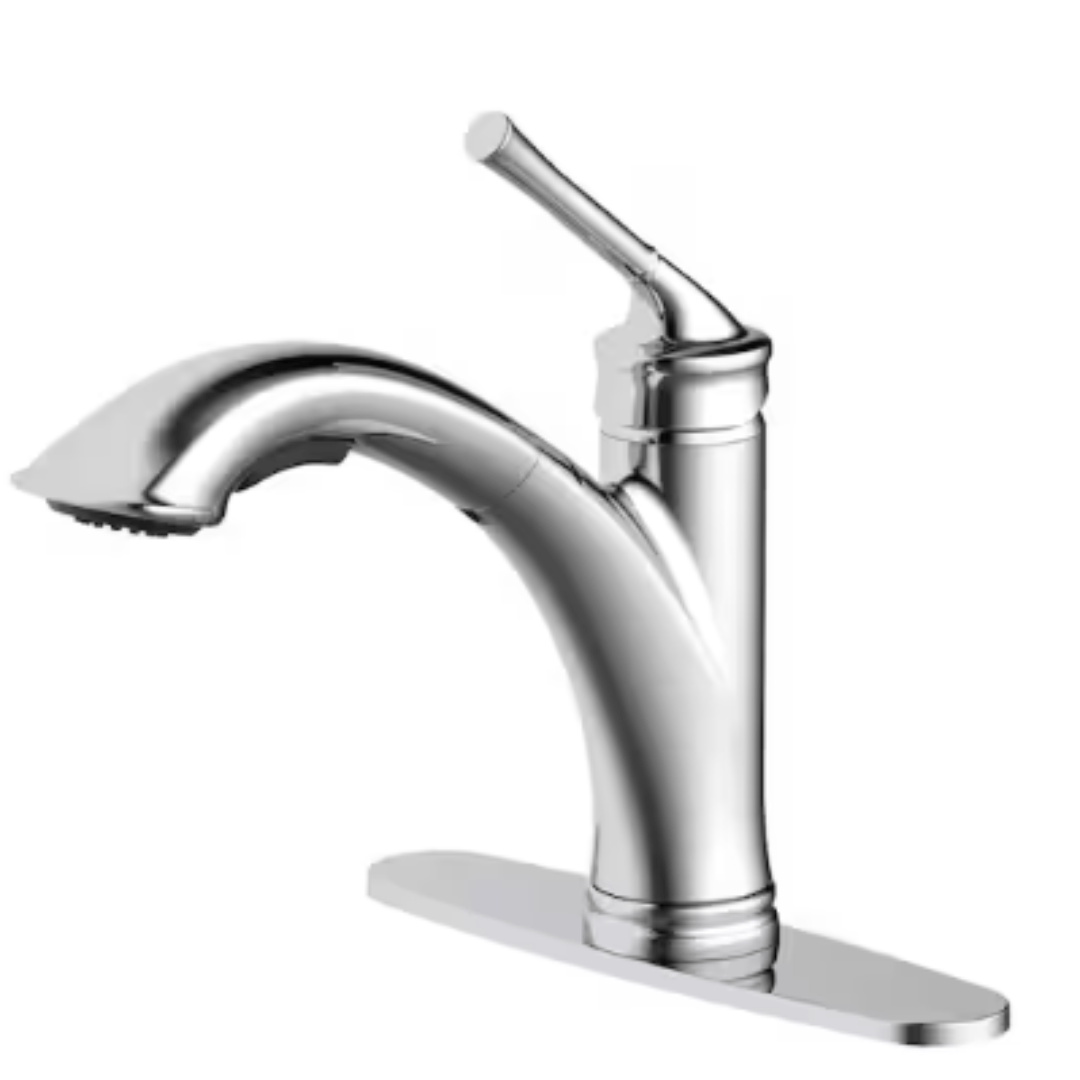 glacier-bay-1006-743-996-hemming-single-handle-pull-out-sprayer-kitchen-faucet-deckplate-included-in-chrome