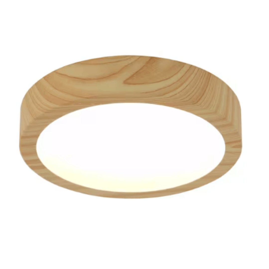 Artika 10FM-DR5C-HD2WD Dryad 10 in. 1 Light 5CCT Wood Finish Selectable LED Integrated Flush Mount Ceiling Light