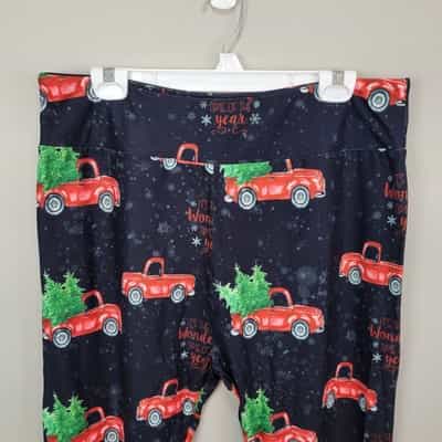 dren-designs-christmas-truck-polyester-spandex-ankle-leggings-extended-plus-size
