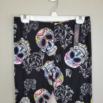 leggings-depot-sugar-skull-polyester-spandex-ankle-leggings-extra-plus-size