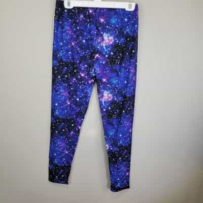 new-mix-celestial-theme-polyester-spandex-ankle-leggings-extra-plus-size