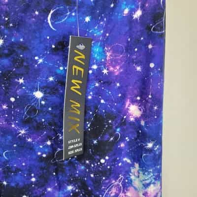 new-mix-celestial-theme-polyester-spandex-ankle-leggings-extra-plus-size