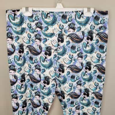 mermaid-girl-and-friends-polyester-spandex-ankle-leggings-extended-plus-size