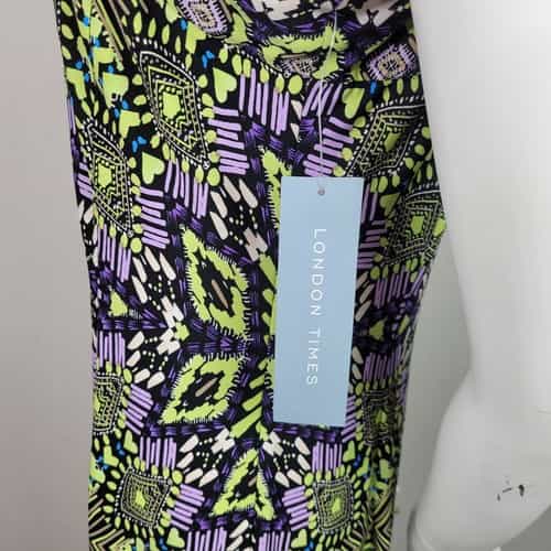 london-times-aztec-print-sleeveless-split-leg-maxi-dress