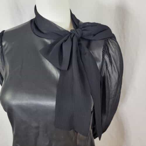 calvin-klein-faux-leather-black-dress-size-4