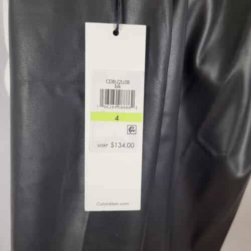 calvin-klein-faux-leather-black-dress-size-4