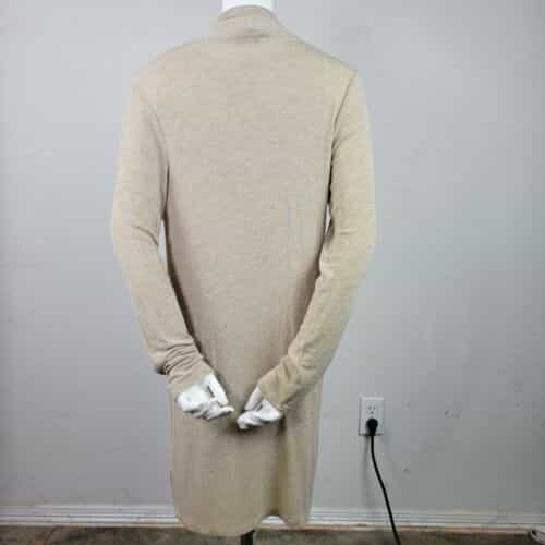 ellen-tracy-oatmeal-heather-open-front-long-cardigan-size-m