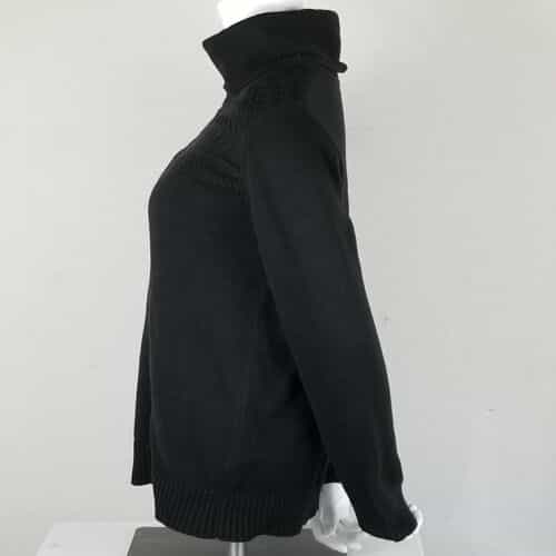 jones-new-york-sport-classy-black-cotton-blend-sweater