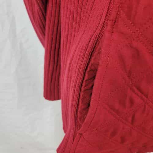croft-barrow-deep-red-quilted-full-zipper-front-sweater-jacket-size-1x