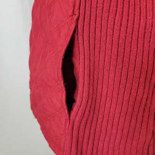 croft-barrow-deep-red-quilted-full-zipper-front-sweater-jacket-size-1x