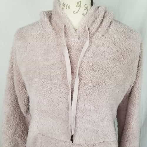 gibson-pale-pink-lined-drawstring-hoodie