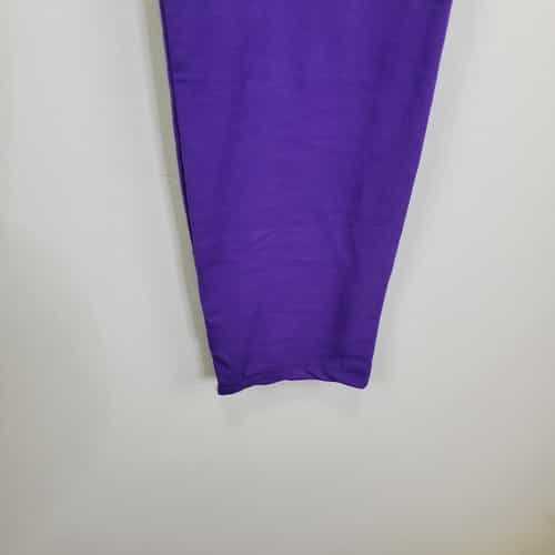 new-mix-solid-purple-polyester-spandex-ankle-leggings-one-size-fits-all