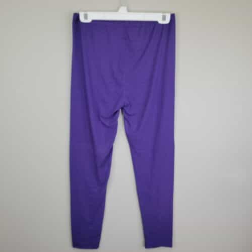 new-mix-solid-purple-polyester-spandex-ankle-leggings-one-size-fits-all