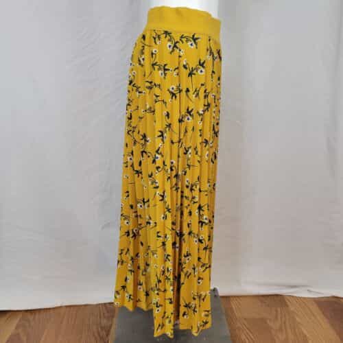 andijames-floral-print-pleated-lined-maxi-skirt-size-s