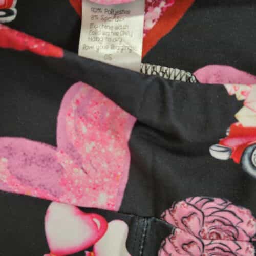 ps-designs-valentine-red-truck-polyester-spandex-ankle-leggings-os-fits-all