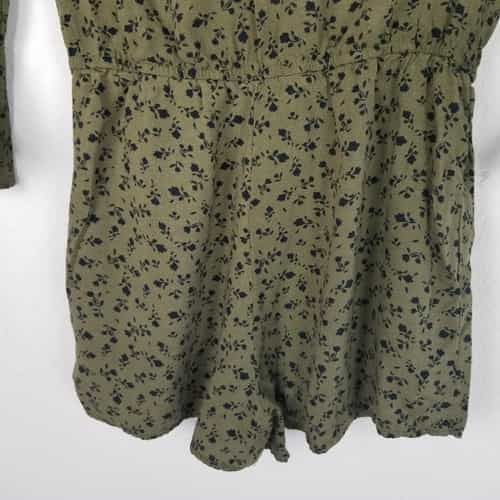 art-class-olive-green-floral-print-romper
