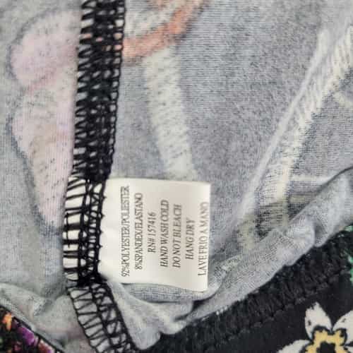 bicycle-and-floral-print-polyester-spandex-ankle-leggings-one-size-fits-all