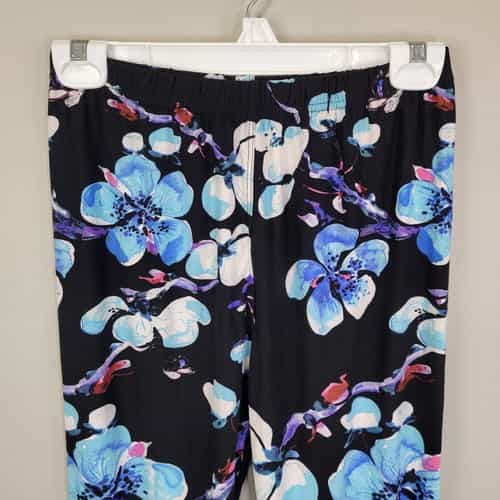 watercolor-pastel-flower-print-polyester-spandex-ankle-leggings-plus-size