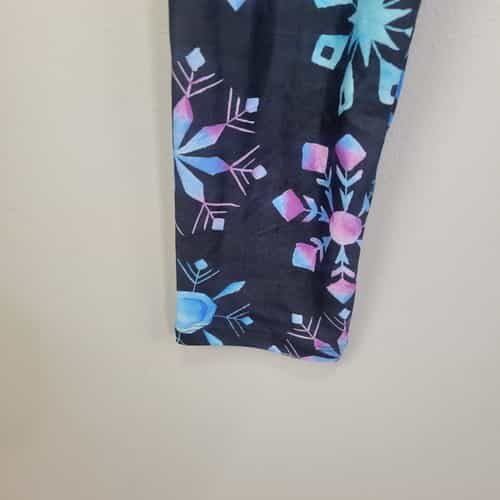 jaam-pastel-oversized-snowflake-print-polyester-spandex-ankle-leggings-one-size