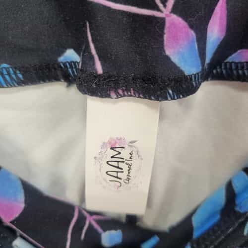 jaam-pastel-oversized-snowflake-print-polyester-spandex-ankle-leggings-one-size