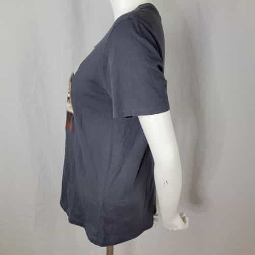 hm-friends-soda-shop-photo-gray-cotton-short-sleeve-t-shirt-size-m