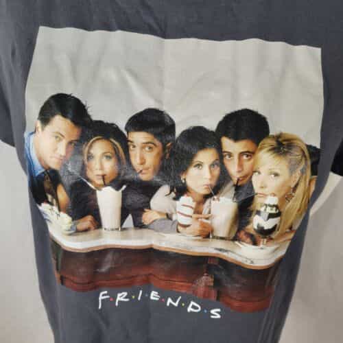 hm-friends-soda-shop-photo-gray-cotton-short-sleeve-t-shirt-size-m